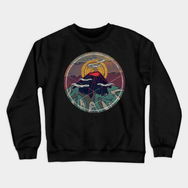 Mount Vesuvius Crewneck Sweatshirt by againstbound